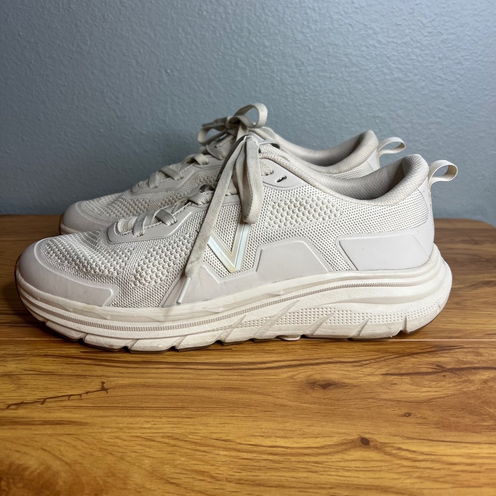 Vionic Walk Max Sneakers Womens 13 Athletic Orthotic Support Walking Shoes Beige